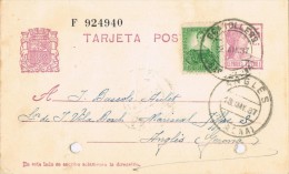 5295. Entero Postal GRANOLLERS (Barcelona) 1937. Franqueo Complementario - 1931-....