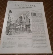 La Semaine Des Constructeurs. N°14.  28 Septembre1889. Maison Romane Et Maison Du XIVe. Vue D'une Rue Du Caire. - Zeitschriften - Vor 1900