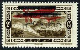 Grand Lebanon C21b Mint Hinged Inverted Overprint Airmail From 1928 - Airmail