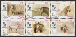 2000-ED. 3723 A 3728 En Bloque-CABALLOS CARTUJANOS 2000-NUEVO - Blocs & Hojas