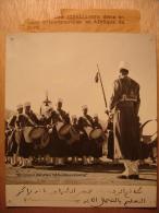 PHOTO 13X15 Années 1940-50 - INSTRUCTION TIRAILLEURS EN AFRIQUE DU NORD FANFARE SOLDATS - TOAFN - TIRAGE D'EPOQUE - War, Military