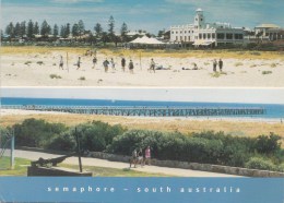 ZS42421 Semaphore Beach Palaise And Wood Frame Jetty    2  Scans - Altri & Non Classificati