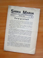 1939 Lithuania Lietuva/ Sveika Marija - Livres Anciens