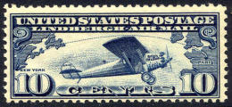 US C10 Mint Never Hinged 10c Lindbergh Airmail Of 1927 - 1b. 1918-1940 Ungebraucht