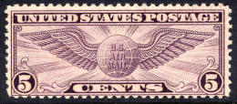 US C16 Mint Never Hinged 5c Winged Globe Airmail Of 1931-32 - 1b. 1918-1940 Neufs