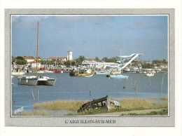 Cp, 85, L'Aiguillon-sur-mer, Bords Du Lay, Voyagée 1988 - Sonstige & Ohne Zuordnung