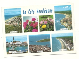 Cp, 85, La Côte Vendéenne, Multi-Vues, Voyagée 1996 - Other & Unclassified