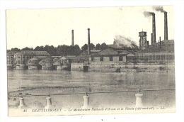 Cp, 86, Châtellerault, La Manufacture Nationale D'Armes Et La Vienne, Côté Nord-Est, écrite - Chatellerault