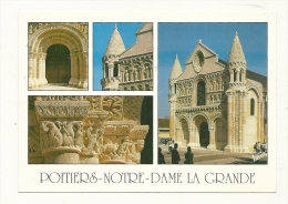 Cp, 86, Poitiers, Notre-Dame-la-Grande, Multi-Vues, Voyagée 2004 - Poitiers