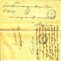 POLAND 1871 ALT SANDEC To KROSCIENKO Full Letter - ...-1860 Prefilatelia