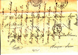 POLAND 1875 ALT SANDEC To NOWY SACZ Full Letter - ...-1860 Voorfilatelie