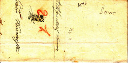POLAND 1846 TARNOW To SANOK Cover - ...-1860 Prefilatelia