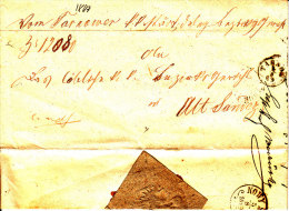 POLAND 1869 TARNOW To ALT SANDEC Cover - ...-1860 Voorfilatelie