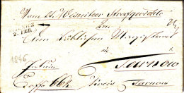 POLAND 1846 WISZNICZ To  TARNOW Full Letter - ...-1860 Préphilatélie