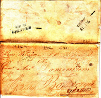 POLAND 1838 WISZNICZ To GDOW  Full Letter (blue WIELISKA) - ...-1860 Prephilately