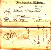 POLAND 1849 WISZNICZ To TARNOW  Full Letter - ...-1860 Voorfilatelie
