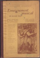 ENSEIGNEMENT MUSICAL Du Second Degré (1939) - Muziek