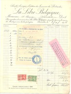 Facture - Journal " La Libre Belgique" 1938 (xh) - 1900 – 1949
