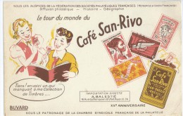 Café  "  SAN  -  RIVO  "   Album  Collection De TIMBRES - Kaffee & Tee