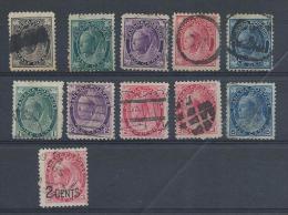 Canada Lot De 11 Timbres Ob Victoria 1897.99  C.26€ - Other & Unclassified