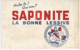 " SAPONITE  "   La Bonne Lessive     -   Ft  =  21 Cm X 13.5 Cm - Waschen & Putzen