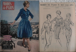 -MODE De PARIS - N° 561 Et Le PATRON D\'une ROBE CHEMISIER à Gd COL CRANTE T.: 44 3iéme Trimestre 1959 - Fashion