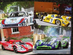 4 CARTOLINE PORSCHE 917,962 E 935 MARTINI RACING - Le Mans