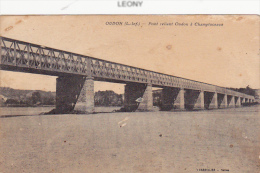 CPA D' OUDON  (44) - Pont Reliant OUDON à CHAMPFOCEAUX - Phototypie VASSELIER - Oudon