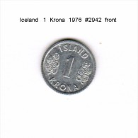 ICELAND    1  KRONA  1976  (KM # 23) - Iceland