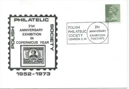 1973. POLISH  PHILATELIC SOCIETY  21st. ANNIVERSARY  EXHIBITION - Governo Di Londra (esilio)