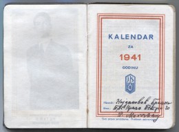 Kingdom Of Yugoslavia - JADRANSKA STRAŽA / Adriatic Guard, Pocket Calendar, 1941. - Kleinformat : 1941-60