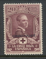 Cabo Juby 1926, Edifil # 31. Pro Cruz Roja, MH (*) - Cabo Juby