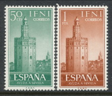 Ifni 1963, Edifil # 193-194. Ayuda A Sevilla,  MH (*). - Ifni