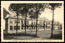 ALTE POSTKARTE ST. VITH ECOLE ET HALLE DE GYMNASTIQUE SCHULE & TURNHALLE Ansichtskarte AK Postcard Cpa St-Vith - Saint-Vith - Sankt Vith