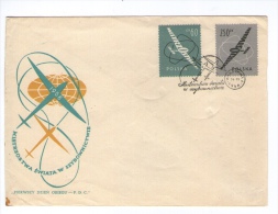 FDC POLSKA POLAND POLONIA 1958 AIRPLANE WARSZAW - FDC