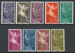 Spanish Sahara 1961, Edifil # 180-188. Aves, MH (*) - Spanish Sahara