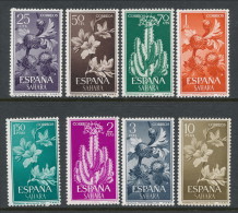 Spanish Sahara 1962, Edifil # 201-208. Serie Basica: Flora, MNH (**) - Spanische Sahara