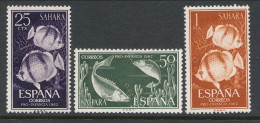 Spanish Sahara 1962, Edifil # 209-211. Pro Infancia, MH (*) - Sahara Español