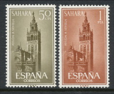Spanish Sahara 1963, Edifil # 215-215. Ayuda A Sevilla, MH (*) - Sahara Español