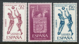 Spanish Sahara 1965, Edifil # 246-248. Dia Del Sello, MH (*) - Spanish Sahara