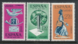 Spanish Sahara 1968, Edifil # 268-270. Dia Del Sello, MNH (**) - Sahara Espagnol