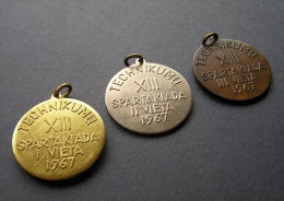 1967 YOUTH SPARTAKIADA ATHLETICS WINNERS MEDALS / LITHUANIA - Leichtathletik