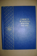 PBX/35 Album Whitman Monete LIBERTY WALKING Half Dollars 1941 - 1947. - Sammlungen