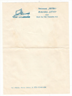Papier à Lettre - Bateau - Paquebot - MOTORSHIP " LITVA " USSR. BLACK SEA STATE STEAMSHIP LINE (Russie) - Otros & Sin Clasificación