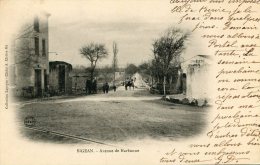 CPA 11 SIGEAN AVENUE DE NARBONNE 1905 - Sigean