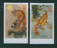 NORTH KOREA 2010 YEAR OF TIGER SET IMPERFORATED - Anno Nuovo Cinese