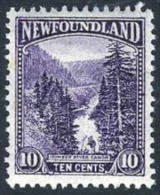 Newfoundland #139 XF Mint Hinged 10c Humber River Canyon From 1923 - 1865-1902