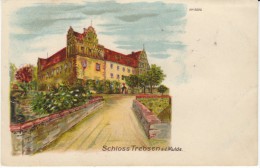 Trebsen Germany, Schloss Trebsen Castle On The Mulde River, C1900s Vintage Postcard - Zonder Classificatie