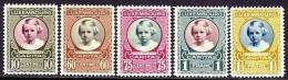 LUXEMBOURG 1928 PRINCESS / CARITAS SC#B30-34  VF MNH  CHILDREN - Unused Stamps