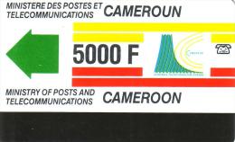 CAMEROUN  TELEPHONE EMS COURSE 5000F UT RARE - Kamerun